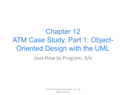 ATM Case Study, Part 1: Object
