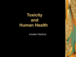 Toxicity and Human Health
