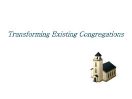 Transforming Existing Congregations