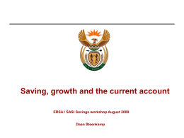 Saving Presentation - South African Savings Institute