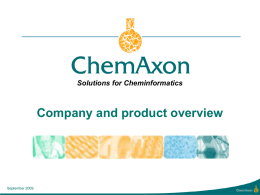 ChemAxon Presentation