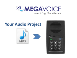 How to prepare and load an audio project onto the Envoy S