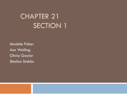 Chapter 21 section 1 - Matanuska