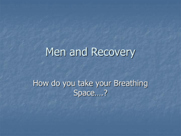 Men and Recovery - Men's Health Forum Scotland