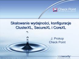 Skalowanie wydajności, konfiguracje ClusterXL i CoreXL