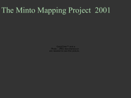 PowerPoint Presentation - The Minto Mapping Project