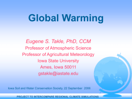 PowerPoint Presentation - Global Change Curricula and