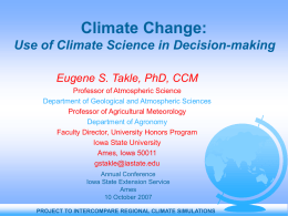PowerPoint Presentation - Global Change Curricula and