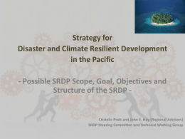 Strategy for Disaster & Climate Resilient Development in