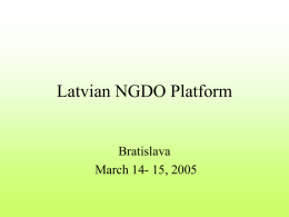 Latvian NGDO Platform