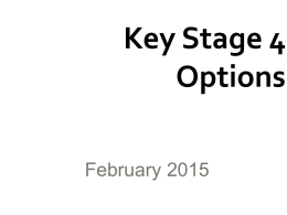 Key Stage 4 Options