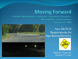 Moving Forward A Winter Workshop for Contractors