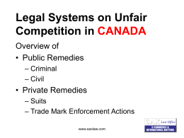 PowerPoint Presentation - Legal Systems on Unfair