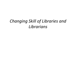 The teaching librarian in education: strategies for skills