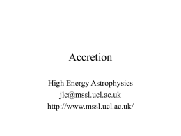 Accretion (last updated 2005/6)