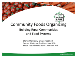 Community Foods Organizing