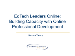 Online Teaching and Learning