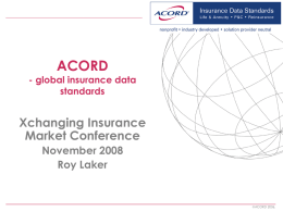 ACORD - XIS Conference