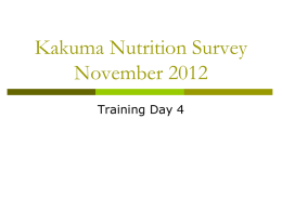 Kakuma Nutrition Survey November