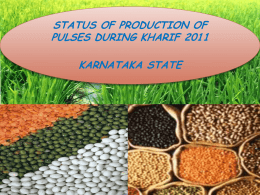 Crop-wise area sown position of Kharif pulses during