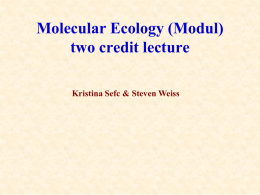 Molecular Ecology (Modul)