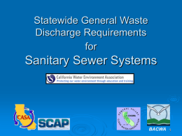 Statewide General Waste Discharge Requirements for