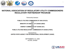 Presentation Title - National Association of Regulatory