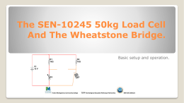 The SEN-10245 50kg Load Cell And The Wheatstone Bridge.