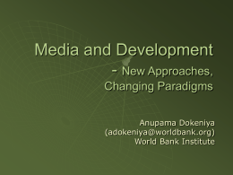 Commercial Media as Development Institution