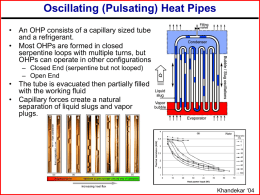 Thermophysical Properties of a Cryogenic Pulsating Heat Pipe
