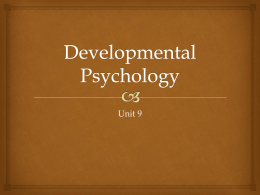 Developmental Psychology - Westinghouse College Prep