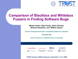 Comparison of Blackbox and Whitebox Fuzzers in Finding
