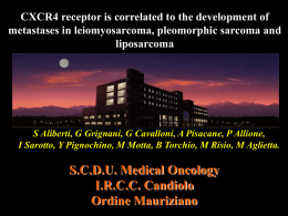 Tumor progression in osteosarcoma: role of CXCR4/SDF