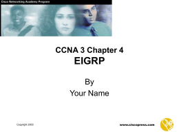 CCNA 3 Module 3 Single-Area OSPF