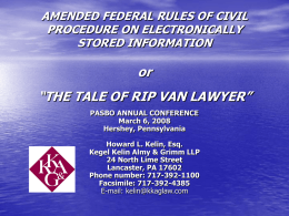 FEDERAL RULES OF CIVIL PROCEDURE CONCERNING …