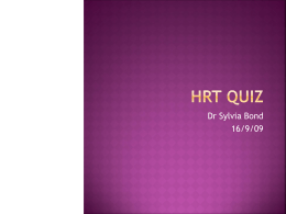 HRT Quiz