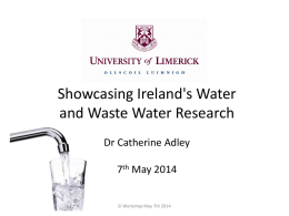 Water Research at The University of Limerick