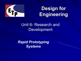 Design for Engineering