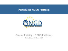 Plataforma Portuguesa de ONGD