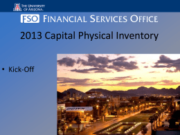 2013 Capital Physical Inventory