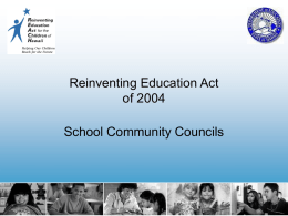 Act 51 Reinventing Education