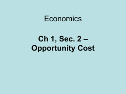 Economics - David Crockett High School