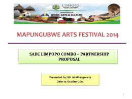Portfolio Committee Presentation DEPARTMENT OF PUBLIC