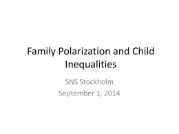 K.U: Family Polarization and Child Inequalities