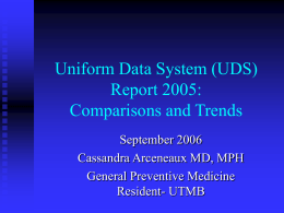 2003 Uniform Data System - Galveston County Health District