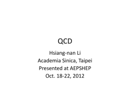 QCD - MSU