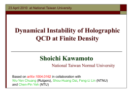 Dynamical Instability of Holographic QCD at Finite Density