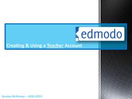 How to create a student edmodo account