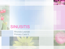 SINUSITIS - Amazon Web Services