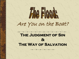 The Flood: Are You on the Boat?